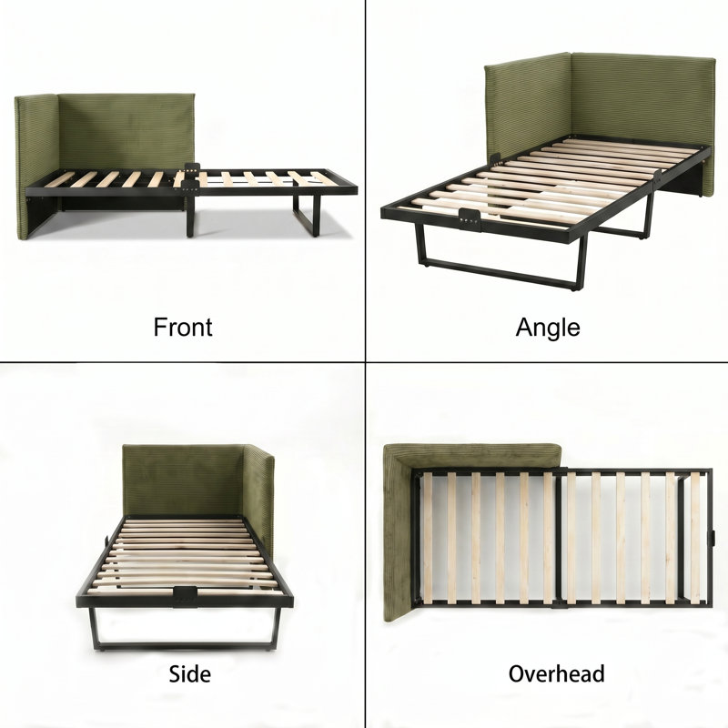 Latitude Run® Abdiqani Twin Corduroy Upholstered Daybed & Reviews